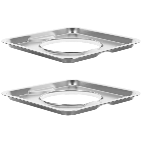LOLIPPYY 2pcs Square Drip Pan for Gas Range High-temperature Resistance for Cookers