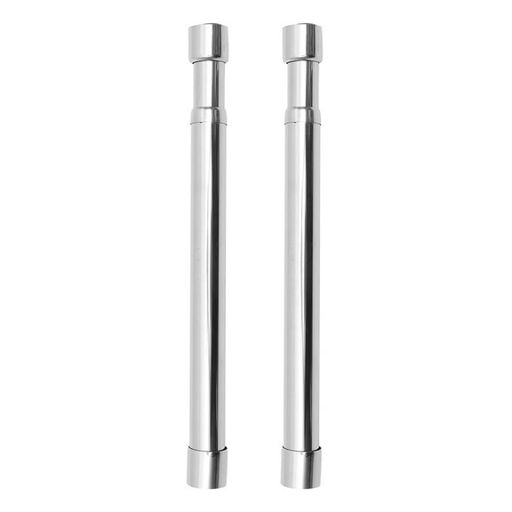LOLIPPYY 2pcs Stainless Steel Telescopic Pole Clothes Hanging Rod Adjustable Length for Indoor Use