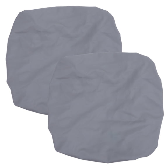 LOLIPPYY 2pcs Stretch PU Chair Covers Elastic Seat Protectors for Dining Hotel Kitchen and Events Easy to Use