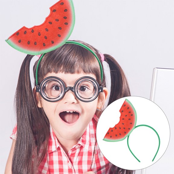 LOLIPPYY 2pcs Summer Party Headbands Cute Watermelon Hair Hoop Multi Color Head Accessory for Women Events