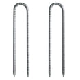 thumbnail image 1 of LOLIPPYY 2-Pack U-Shaped Tent Stakes for Garden Swings, Trampoline Pegs, and Camping Use, 1 of 7