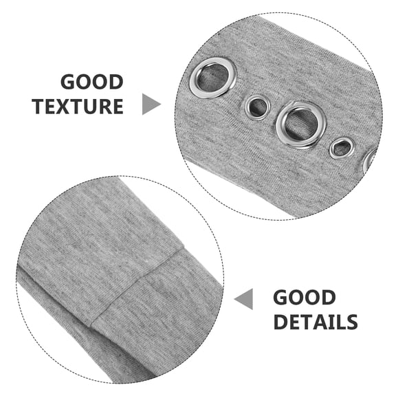 LOLIPPYY Set of 2 Vintage Punk Elastic Headbands with Hollow Eyelet Fabric, Trendy Rock Style Hair Bands for Festivals and Everyday Use