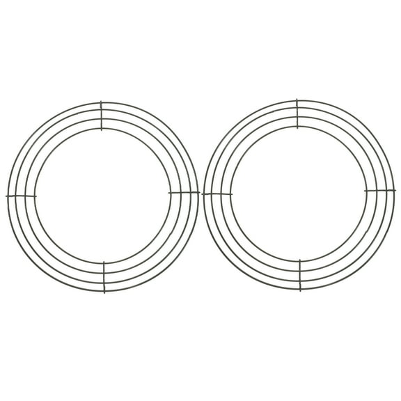 LOLIPPYY 2pcs Wreath Form Round Backdrop Stand Flower Wreath Stand Circle for Decoration