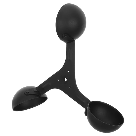 LOLIPPYY Wind Speed Anemometer 3 Cups Aluminum Alloy Weather Station or Black