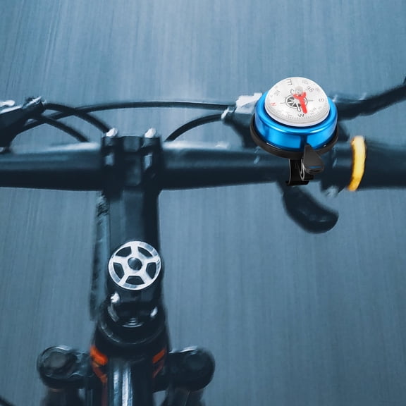 LOLIPPYY 3-Pack Aluminum Alloy Bike Bells with Compass for Outdoor Cycling, Mountain & Road Riding Safety