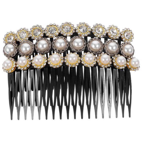 LOLIPPYY 3 Pcs Hair Comb Clips for Girls in Elegant Black Plastic for Photo Taking