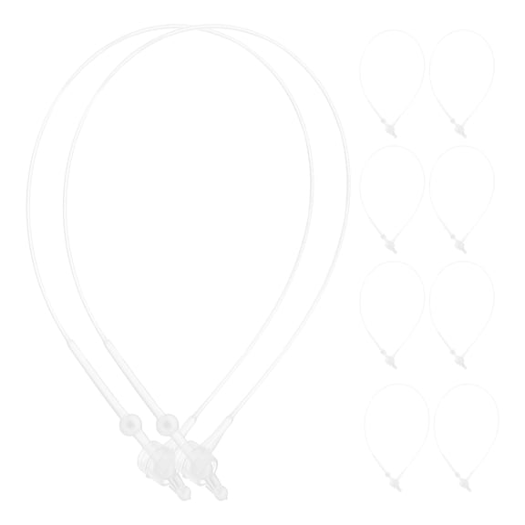 LOLIPPYY 3000Pcs Transparent Plastic Tag Ropes Pin for Durable Clothing Tag Attachment