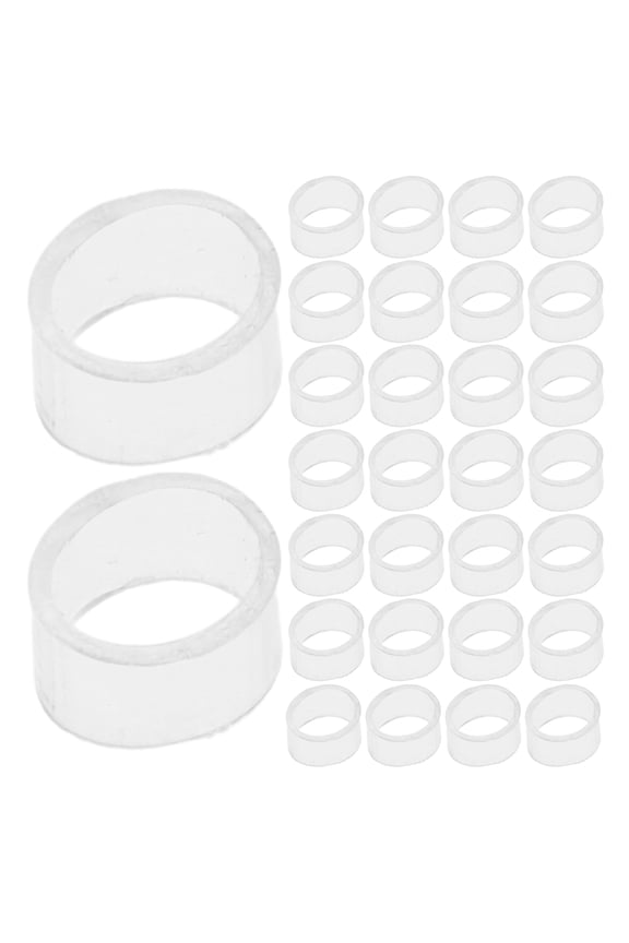 300Pcs Clear Tweezer Fastening Ring Sleeve for Safety and Precision in Lab Environments