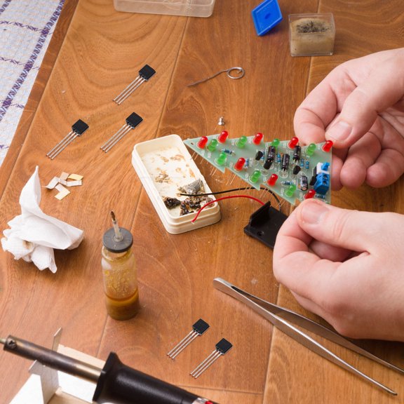 LOLIPPYY 300Pcs Electronic Circuit Components Transistor Set with Easy Install Design and Storage Box