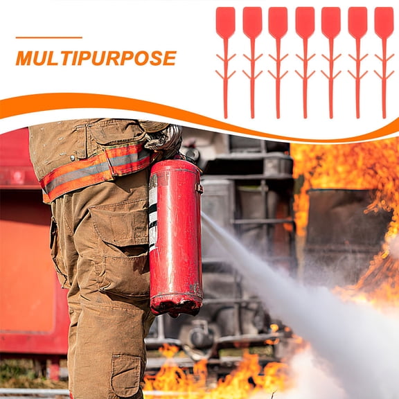 LOLIPPYY 300Pcs Fire Extinguisher Safety Tags Red Plastic Seal with Eye Catching Design for Fast Identification