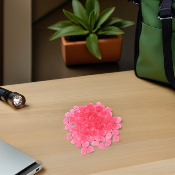 LOLIPPYY 300 Pieces Resin Pebbles Stones for Outdoor Garden and Aquarium Decoration