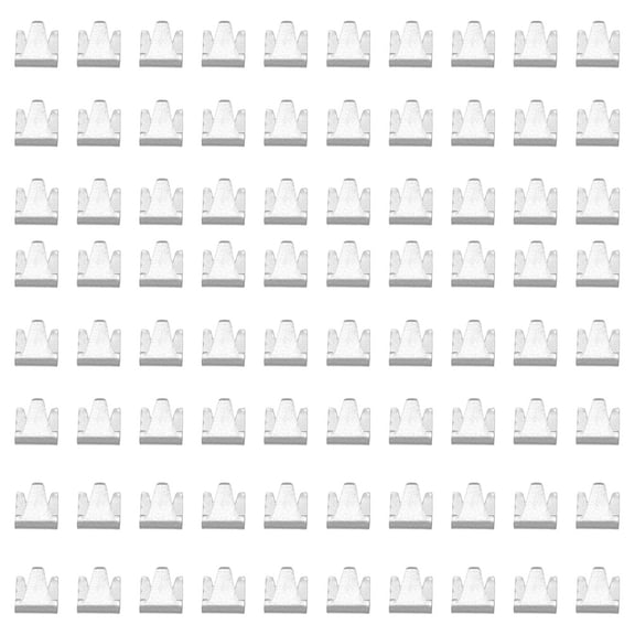 LOLIPPYY 300Pcs Wire Cage Clips Plated Silver Iron Durable Clamps for Bird Dog Cat Cage Assembly