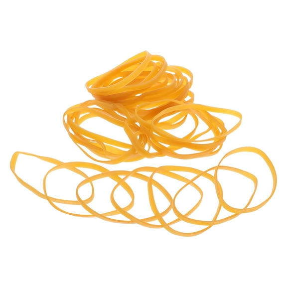 LOLIPPYY 300 Pieces Extra Large Yellow Rubber Bands Thick and Strong Elastic Bands for Office, File Folders, and Book Binding