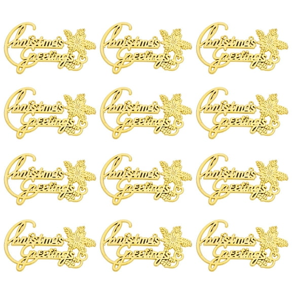 LOLIPPYY 30PCS Holiday Name Tags For Party Christmas English Tags Plastic Decoration for Families