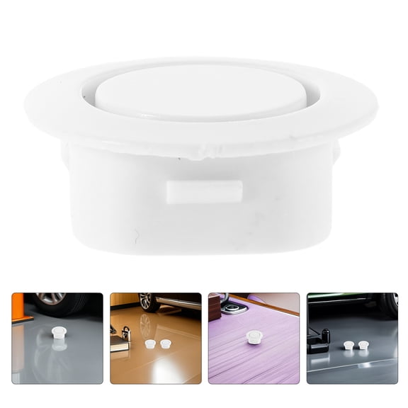 LOLIPPYY 30Pcs Car Bumper Hole Covers White Rubber Radar Hole Plugs for Front and Rear Bumper