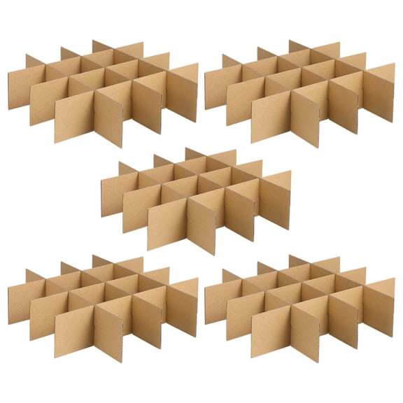 LOLIPPYY 30Pcs Cardboard Box Dividers for Packing Glasses Beige Recyclable Material for Moving