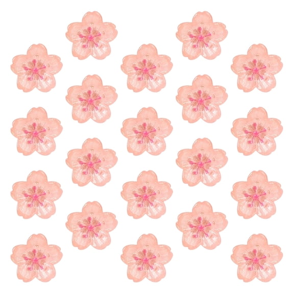 LOLIPPYY 30Pcs Cherry Blossom Push Pins Cute Desk Accessories for Cork Board and Wall Use