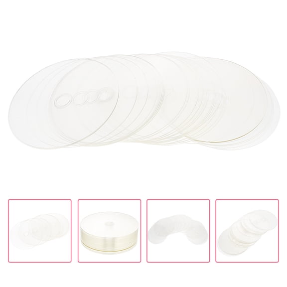 LOLIPPYY 30Pcs Clear DIY Painting Cd Discs Smooth Edges Round Discs for Creative Craft Use