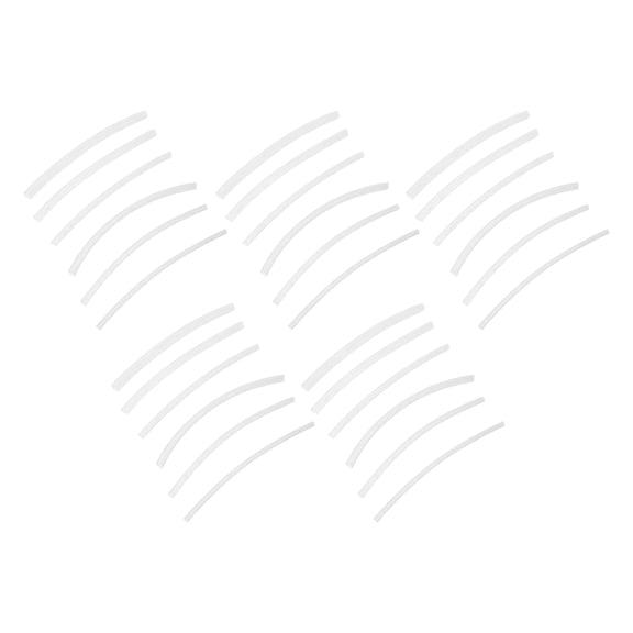 LOLIPPYY 30 Pieces Clear Heat Shrink Tubing Flexible Plastic Sleeves for Jewelry Wire Repair and