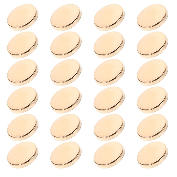 LOLIPPYY 30Pcs Decorative Golden Metal Buttons Round Flat Zinc Alloy Blazer Buttons for Sewing Jackets and Coats