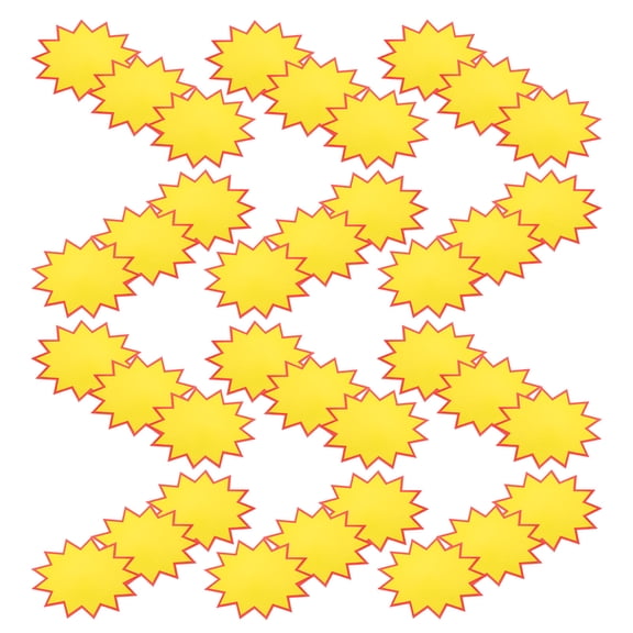 LOLIPPYY Blank Explosion Sign Stickers Multi-Color for Marking and Decor 30Pcs