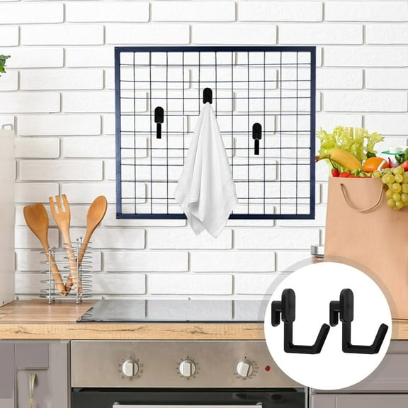 LOLIPPYY 30Pcs Garage Pegboard Hook Plastic Black For Tool Storage And Diy Projects