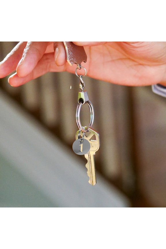 30Pcs Hanging Number Tags Black Metal Keychain Labels for Identification and Organization