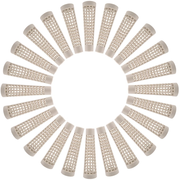 LOLIPPYY Tapered Yarn Craft Tubes White PP DIY Knitting Supplies for Yarn Dyeing 30Pcs