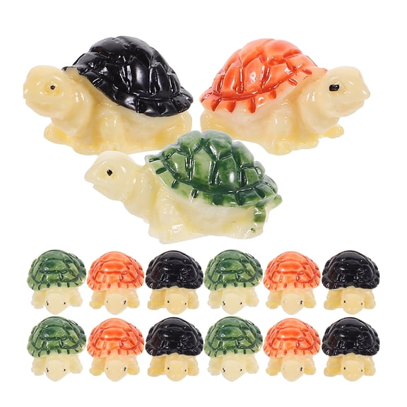 LOLIPPYY 30Pcs Mini Turtle Figurines Toy Miniature Tortoise Realistic Turtle Miniature Model Sea Animal Figures