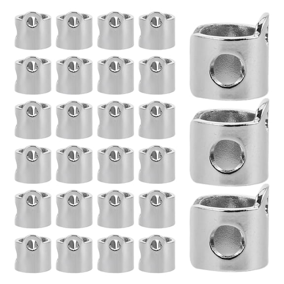 LOLIPPYY 30Pcs Needle Bar Thread Guide Metal for Sewing Machine Plated Silver Durable Thread Part