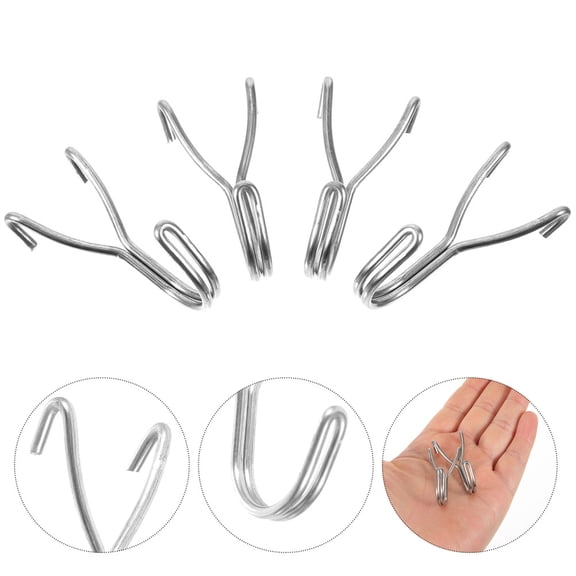 LOLIPPYY 30Pcs Peg Board Storage Hooks Stainless Steel Utility Hooks for Kitchen Bedroom and Study