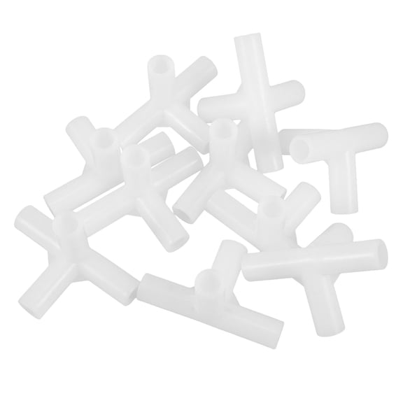 LOLIPPYY 30Pcs Plastic Canopy Frame Connector White Tent Pole Joint for Outdoor Use