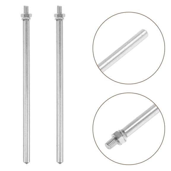 LOLIPPYY 30Pcs Silver Metal Sewing Machine Bobbin Pins Replacement Thread Spool Holders