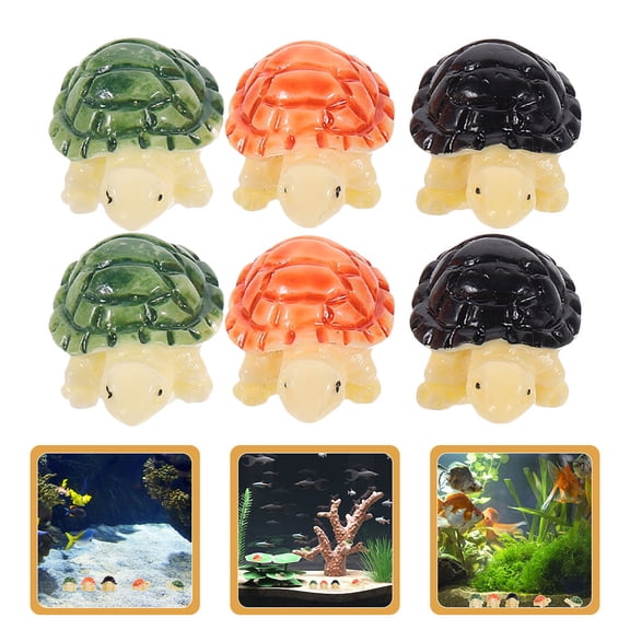 LOLIPPYY 30Pcs Small Turtle Statues Resin Craft Assorted Color Decorative Figurines for Home