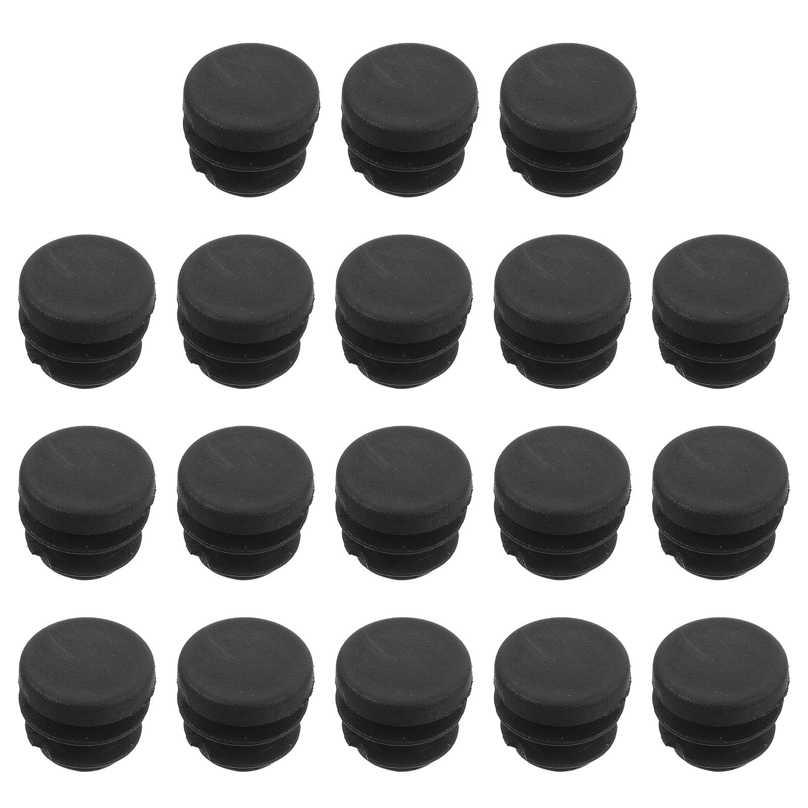 LOLIPPYY 30Pcs Tube Plug Insert For Round Plastic Hole Plugs Black PP ...