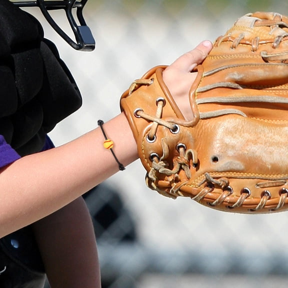 LOLIPPYY 30pcs Baseball Charms Adjustable Length Sports Bracelets Comfortable Fit Multi For Adults