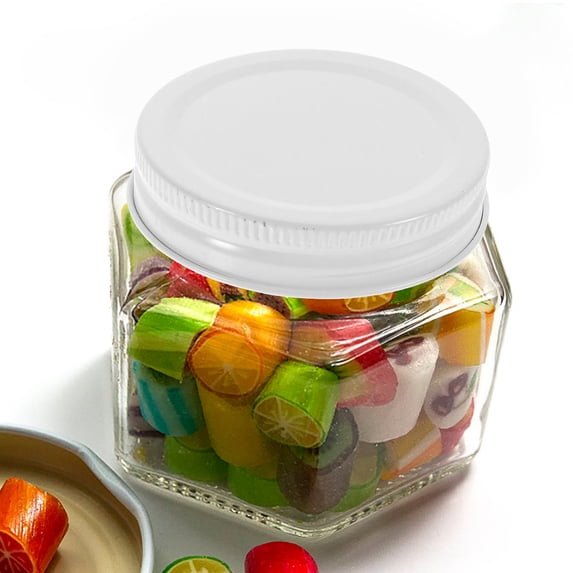 LOLIPPYY 30pcs Jar Lids Tinplate Canning Jar Lids Multipurpose Sealing Caps for Preserving and Giving
