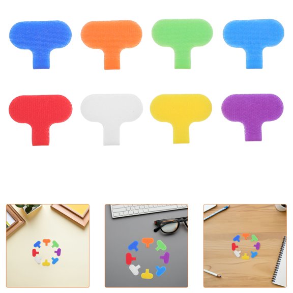 LOLIPPYY 32Pcs Cable Marking Labels for Electrical Wire Cord Identification in Office Setup