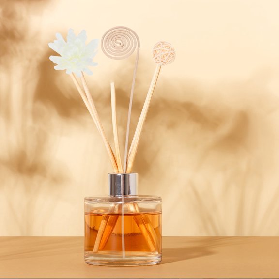 LOLIPPYY 32Pcs Home Diffuser Reed Sticks Natural Rattan Decorative Aromatherapy Stick Set Beige