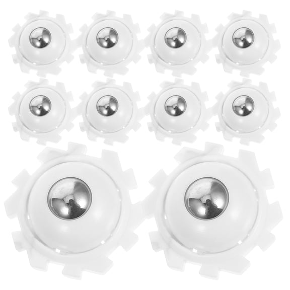 LOLIPPYY 32Pcs White Self Adhesive Universal Casters for Home Appliances Furniture Easy Installation