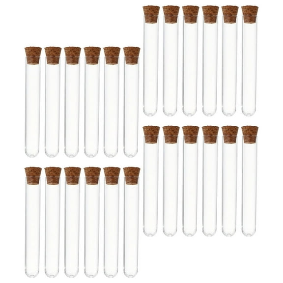 LOLIPPYY 36 Pcs Small Plastic Tubes with Caps for Laboratory and Crafting Projects
