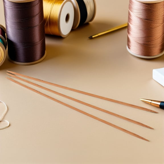 LOLIPPYY 36-Piece Double-Pointed Knitting Needles Set, Portable Hand Needles for Wool Yarn Crafts and Projects