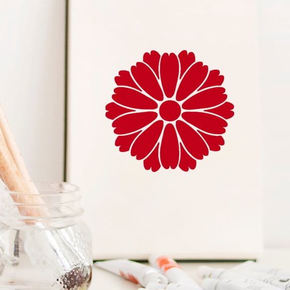 LOLIPPYY 36-Piece White Plastic Painting Stencils Set for Crafts, Reusable Floral Patterns for Art Projects