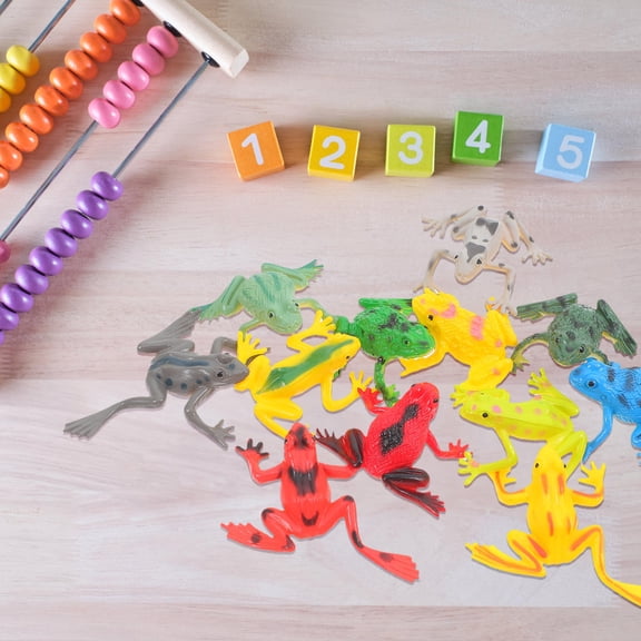 LOLIPPYY 36pcs Lifelike Frog Figurine Portable Size Role-Playing Games For Children
