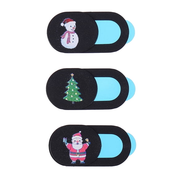 LOLIPPYY 3PCS Cam Blocker Privacy Cover Webcam Black Wheat Straw for Everyday Use