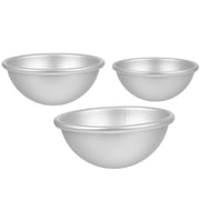 LOLIPPYY 3-Piece Aluminum Chocolate Mousse Mold Set Non-Stick Baking Pans for Home Kitchen Dessert Making