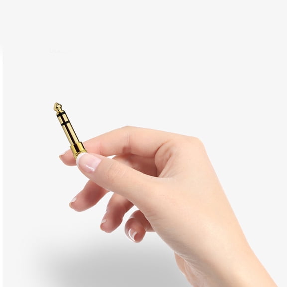 LOLIPPYY 3PCS Per Set Microphone Converter Adapter Golden Copper for Professional Use