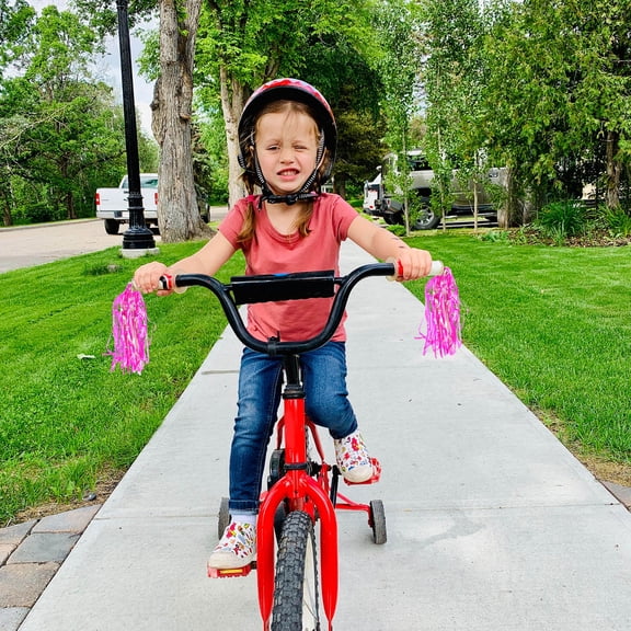 LOLIPPYY 3 Pairs Bike Handlebar Streamers Assorted Colors Plastic Ribbons for Kids Bikes and Scooters Accessories