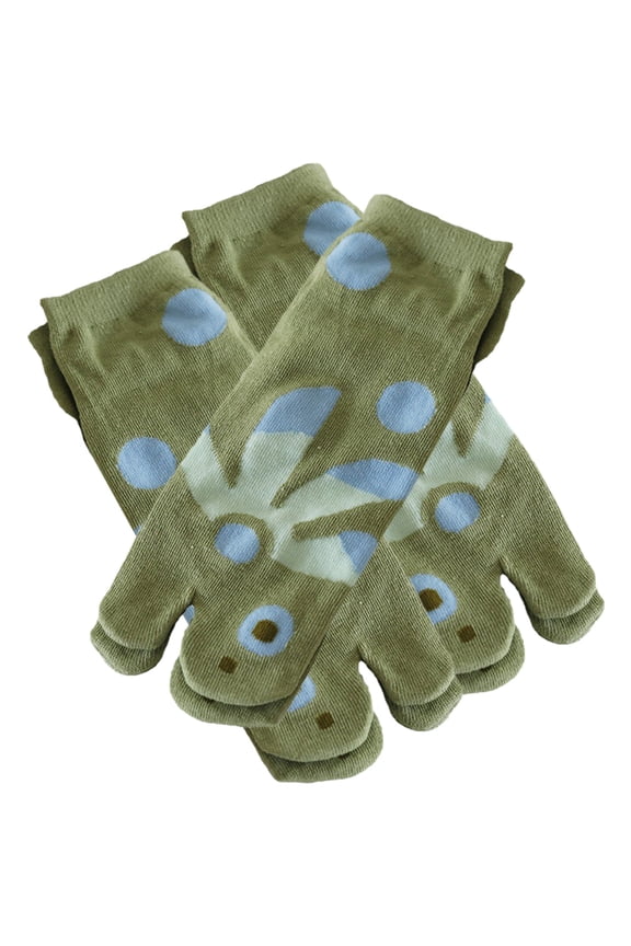 3Pairs Breathable Cotton Toe Separator Socks Elastic Socks for Walking Yoga and Casual Wear