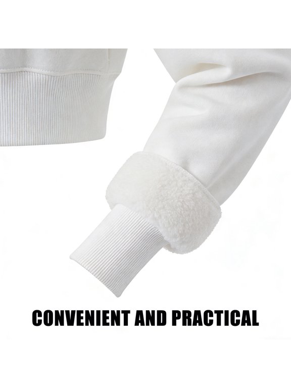 3 Pairs White Knit Ribbed Elastic Sleeve Cuffs Extenders for Jackets, Sweatshirts, Seamless and Comfortable Fit